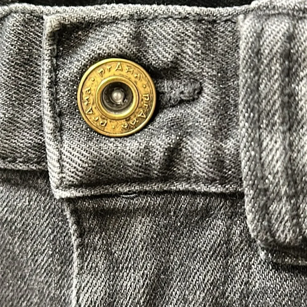 Prana Breathe Straight Fit Mens Washed Black Denim Jeans 28x32